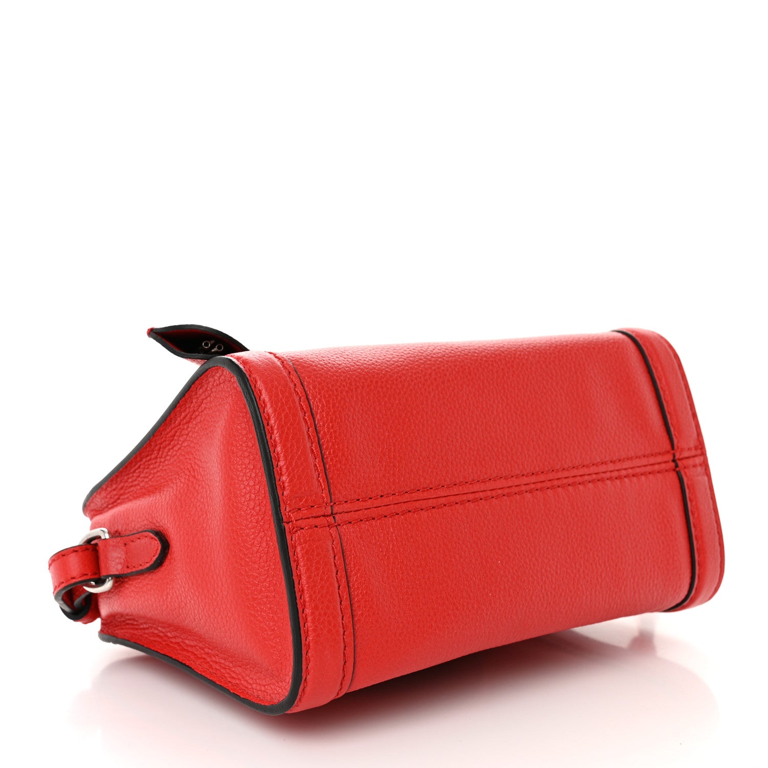 Alexander McQueen Pebbled Calfskin Mini Padlock Tote Red 4 of 12
