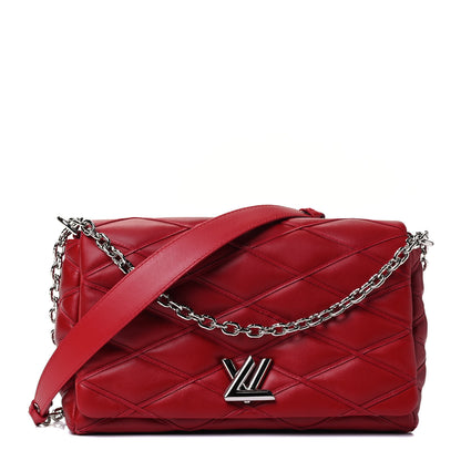 Louis Vuitton Lambskin Malletage GO-14 MM Rouge 1 of 4