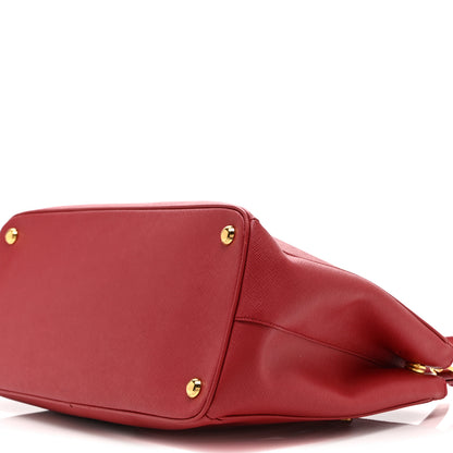 Prada Saffiano Medium Galleria Double Zip Tote Fuoco 10 of 10