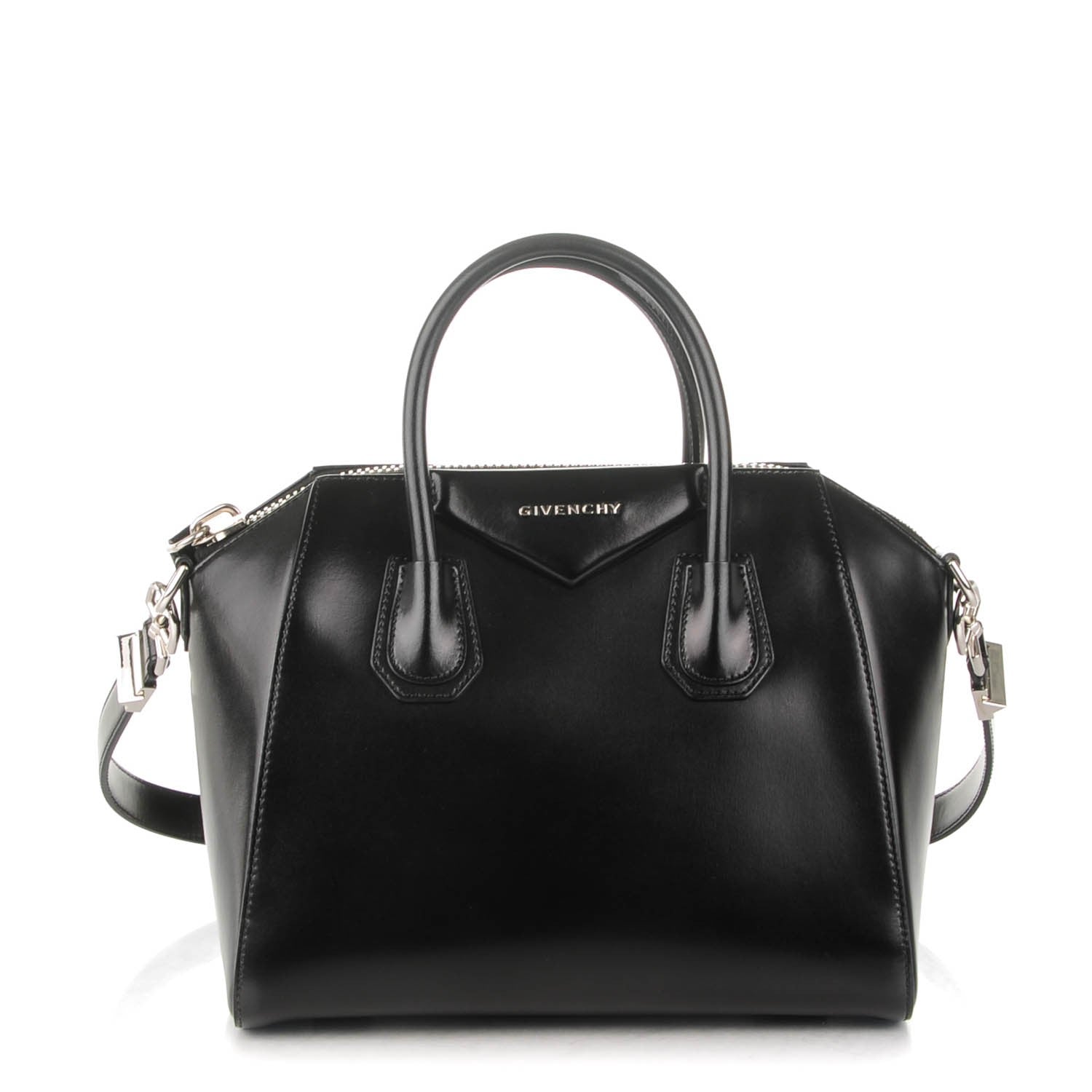 Givenchy Shiny Lord Calfskin Small Antigona Black 1 of 7