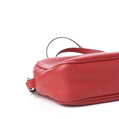 Gucci Pebbled Calfskin Small Soho Disco Bag Tabasco Red 11 of 21