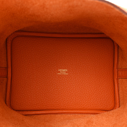 Hermes Taurillon Clemence Picotin Lock 18 PM Orange 5 of 9