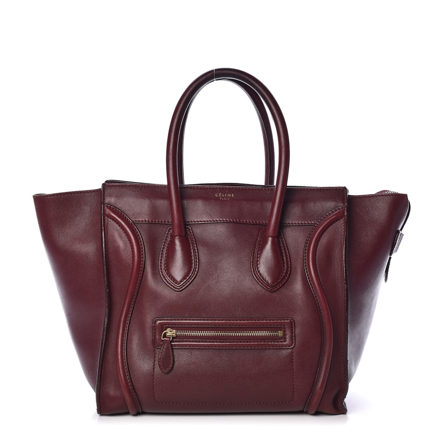 Smooth Calfskin Mini Luggage Burgundy