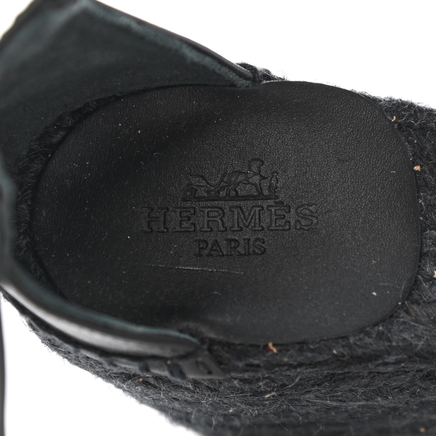 Calfskin Tipoli Espadrille Wedges 35 Black