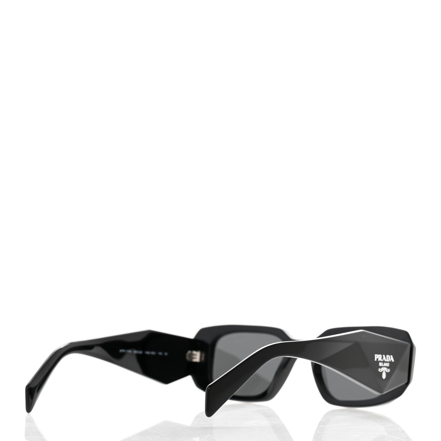 Prada Acetate Symbole Sunglasses SPR 17W Black 4 of 9