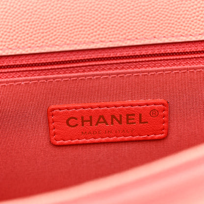Chanel Caviar Quilted Medium Sunset On The Sea Flap Coral 6 of 11