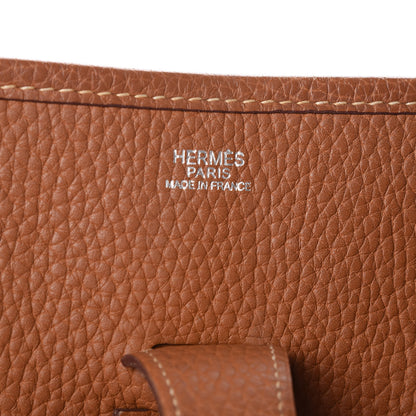 Hermes Taurillon Clemence Evelyne II GM Gold 6 of 10