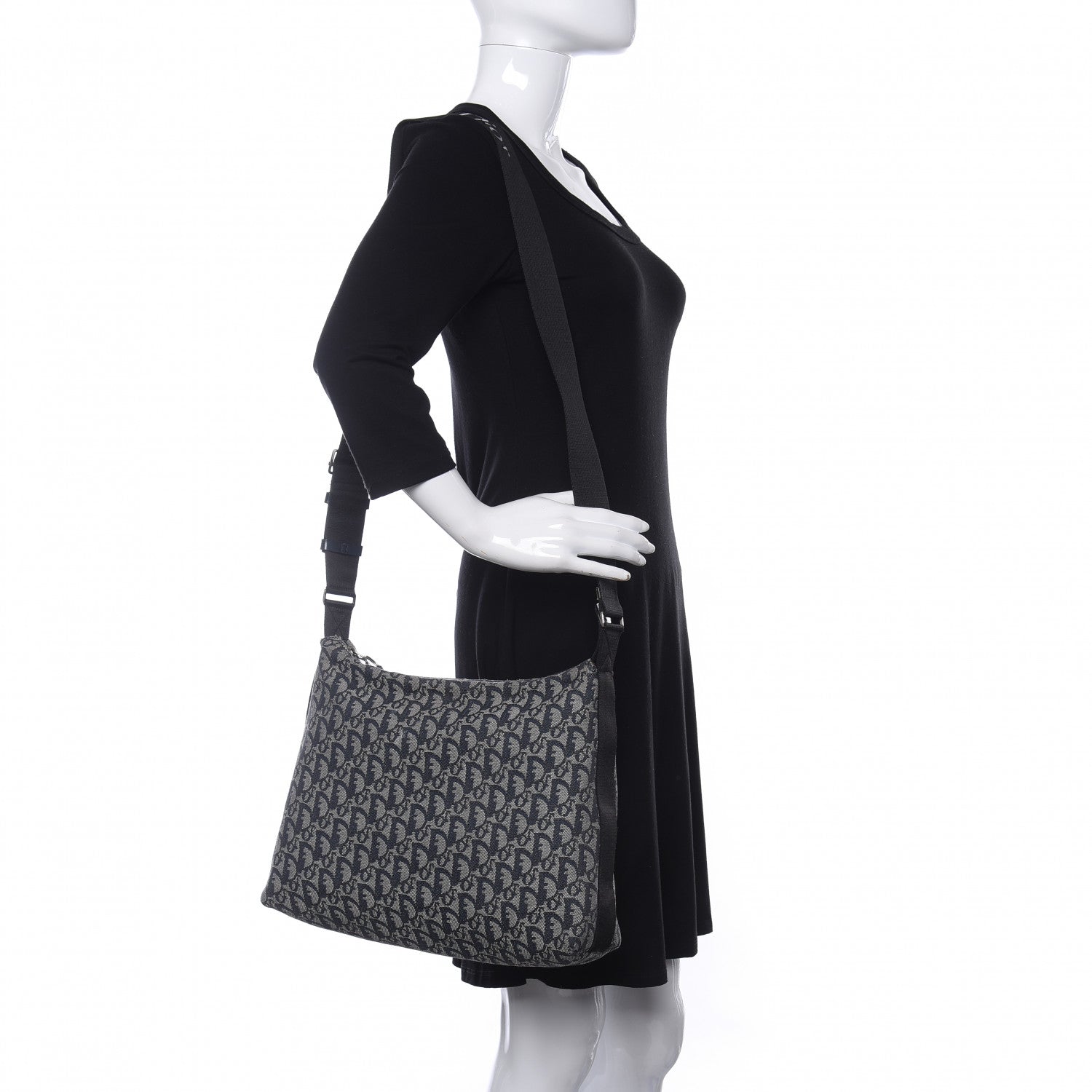 Christian Dior Monogram Messenger Navy 2 of 15