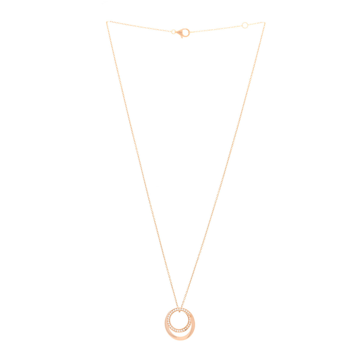 Cartier 18K Pink Gold Diamond Etincelle De Cartier Pendant Necklace 3 of 5
