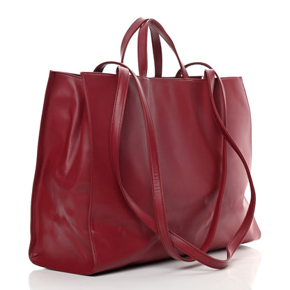 Telfar Vegan Leather Large Shopping Bag Oxblood 3 of 15