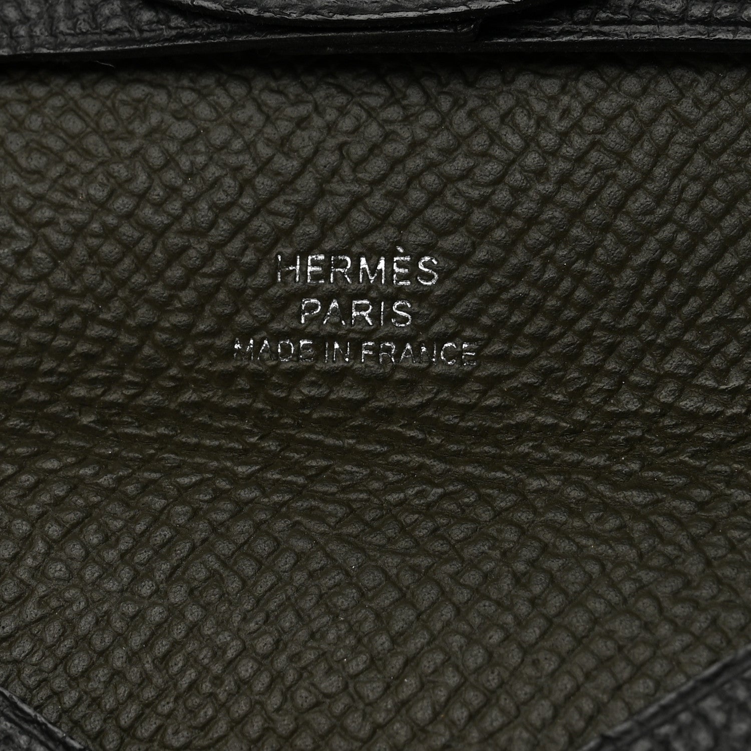 Hermes Epsom Verso Bastia Coin Purse Black Vert De Gris 5 of 7