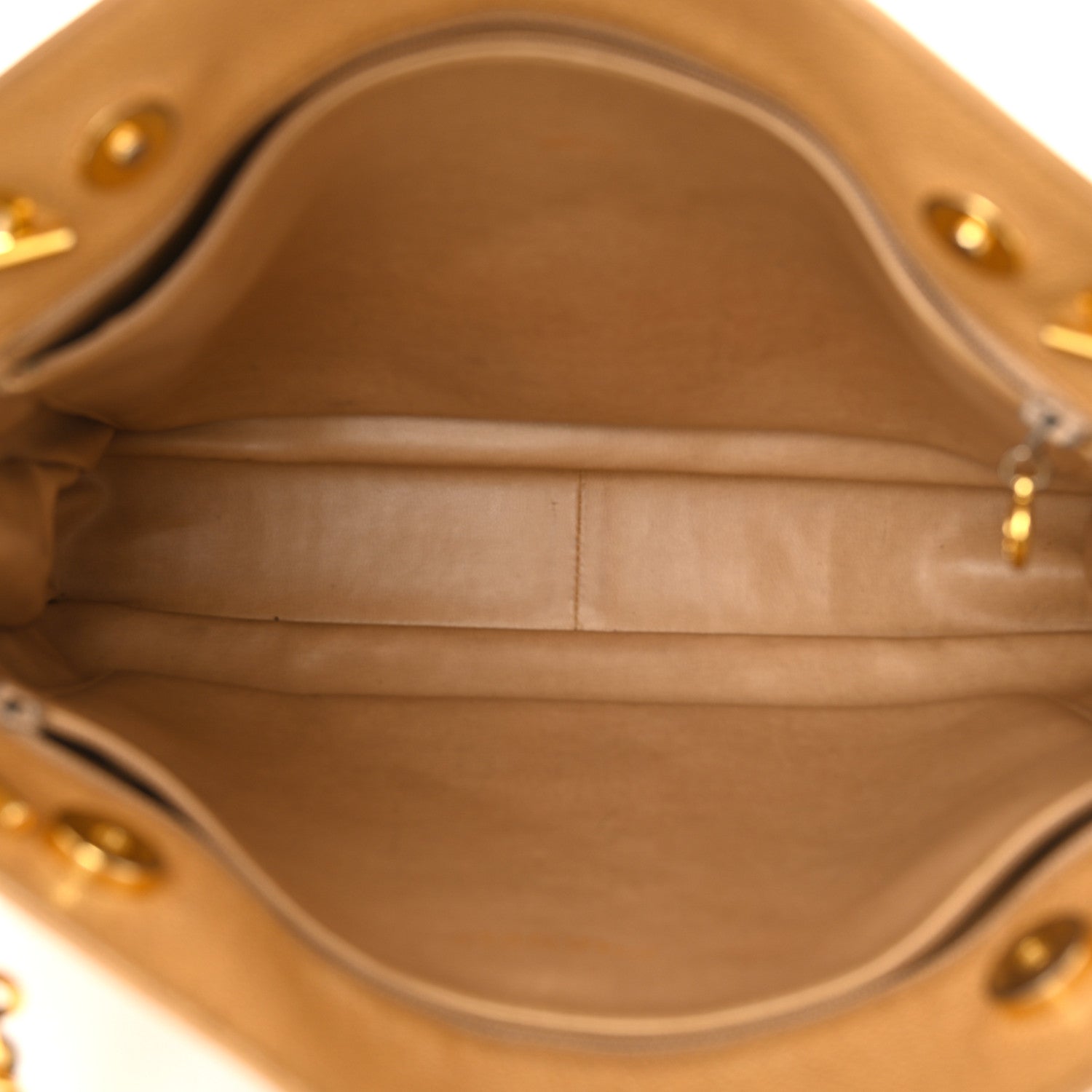 Chanel Caviar CC Shoulder Bag Beige 5 of 19