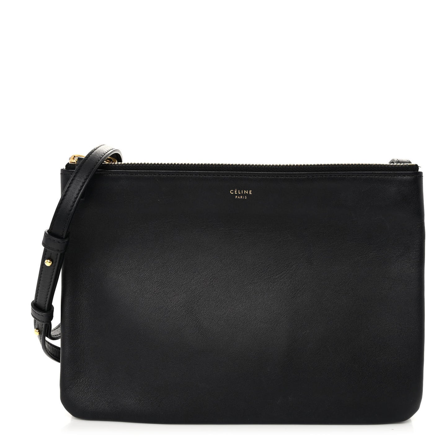 Lambskin Large Trio Crossbody Bag Black