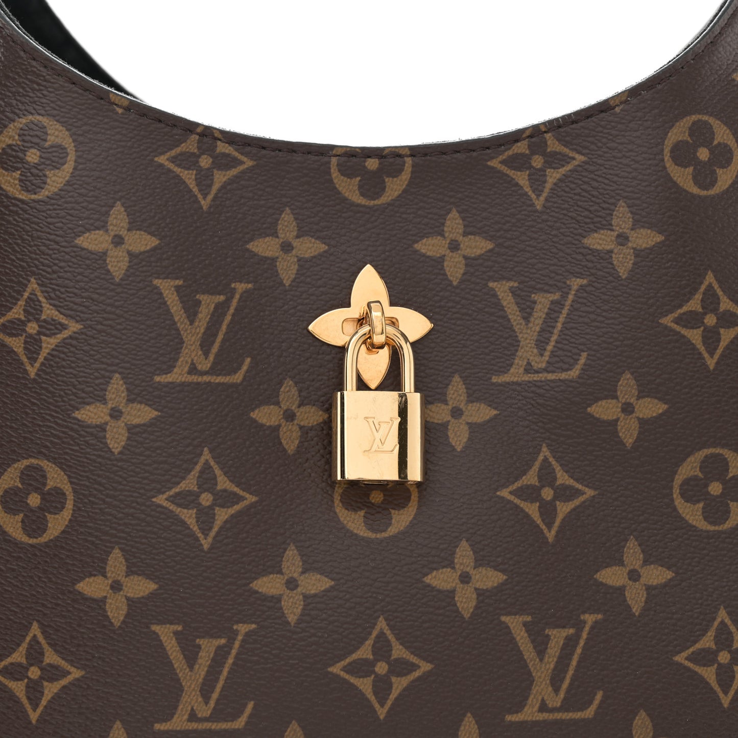 Monogram Flower Hobo Black