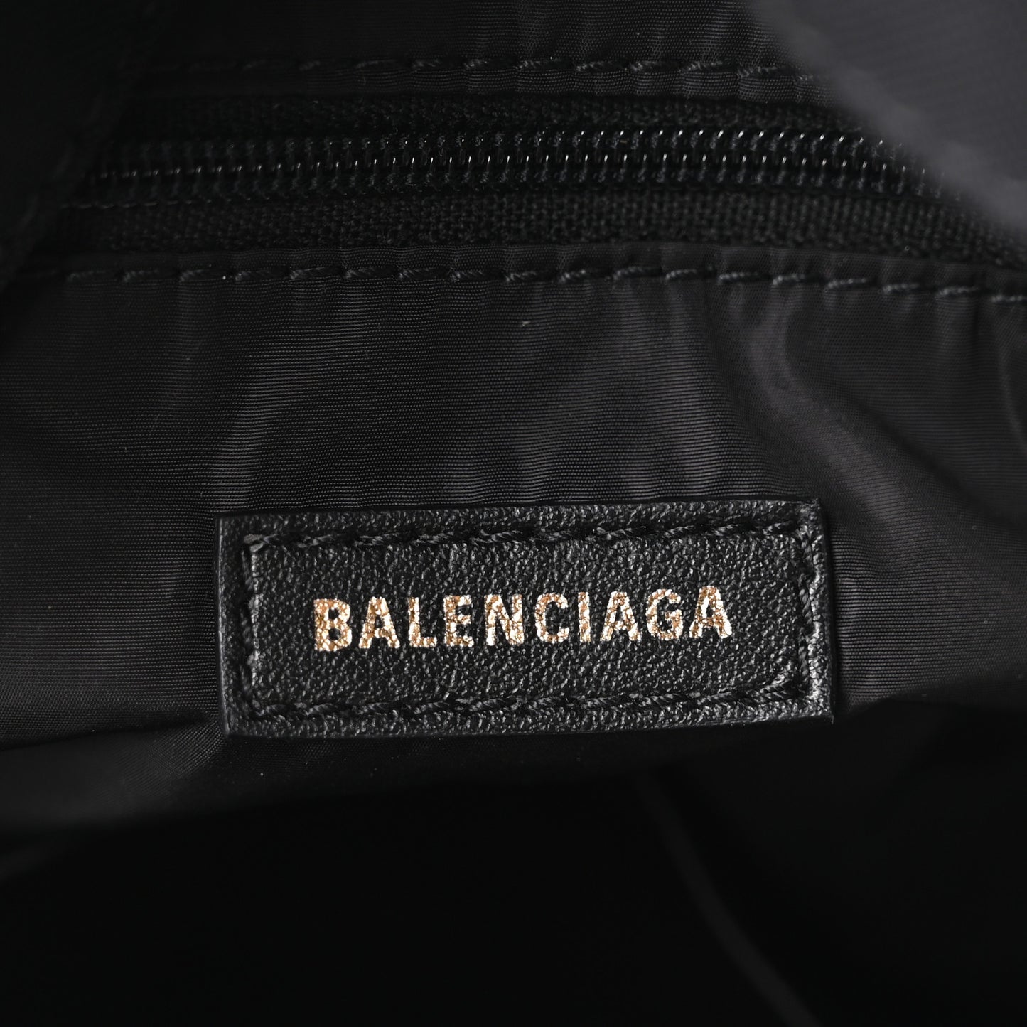 Sport Nylon Logo Embroidered S Wheel Backpack Black