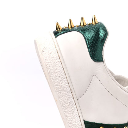 Gucci Calfskin Web Pearl Studded Womens Ace Sneakers 36.5 White 18 of 24