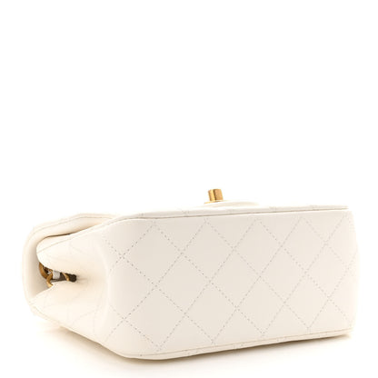 Chanel Lambskin Quilted Mini Pearl Crush Flap White 4 of 10