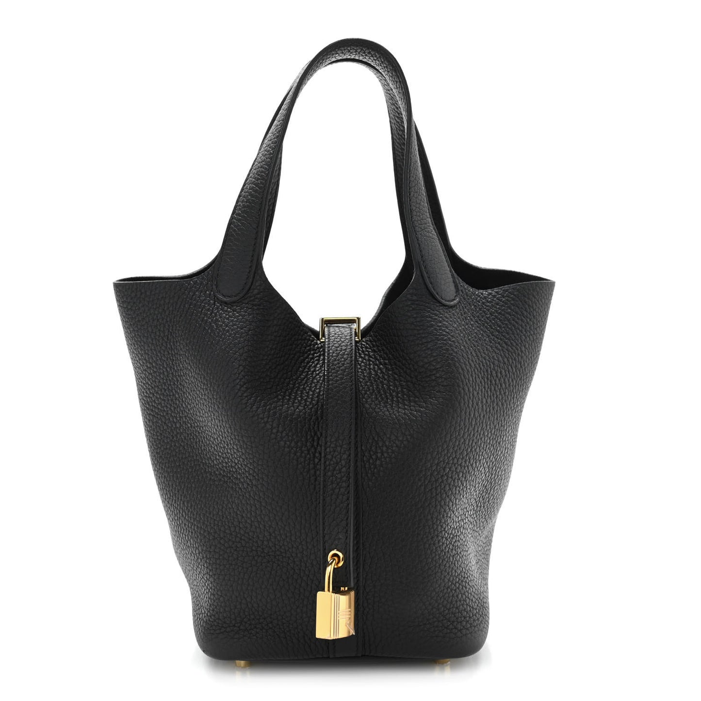 Taurillon Clemence Picotin Lock 18 PM Black