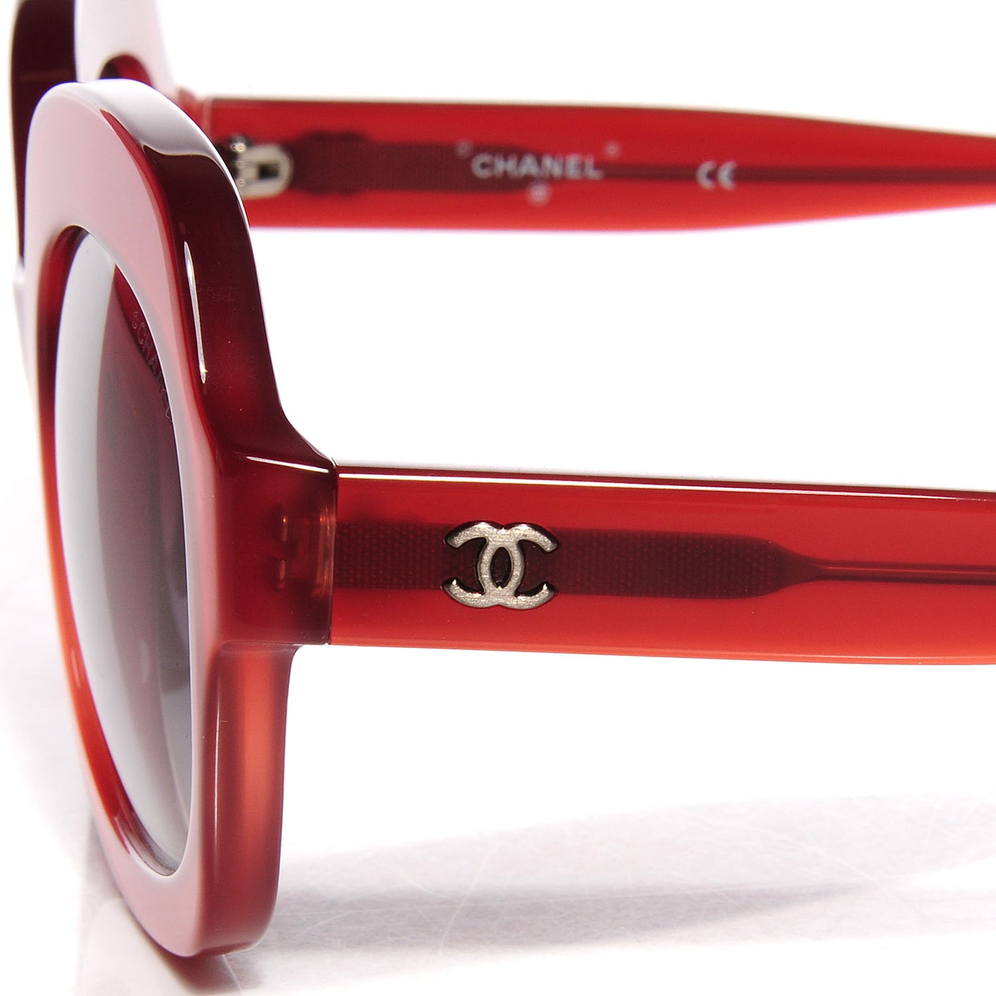 Round Sunglasses Red 71045