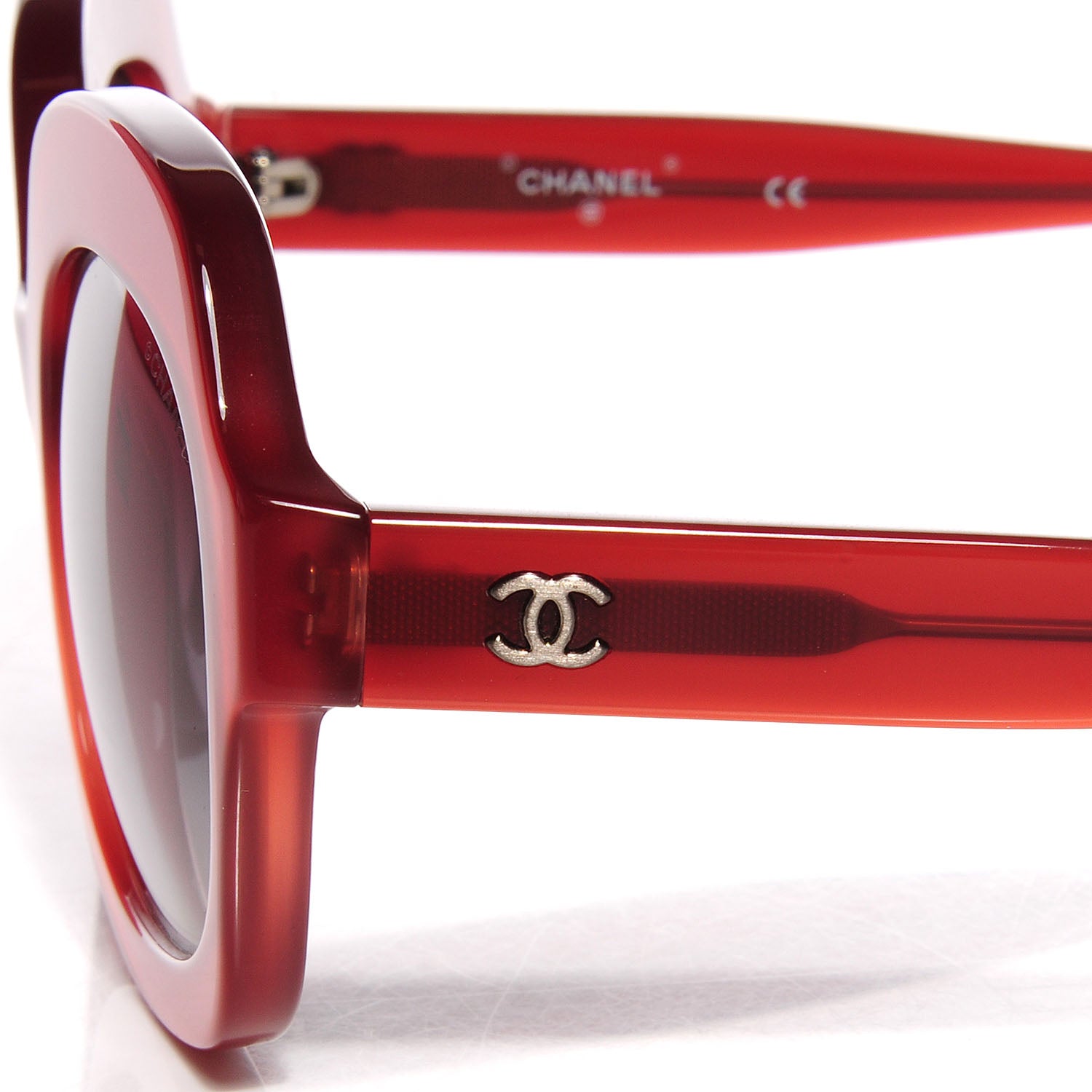 Chanel Round Sunglasses Red 71045 3 of 6
