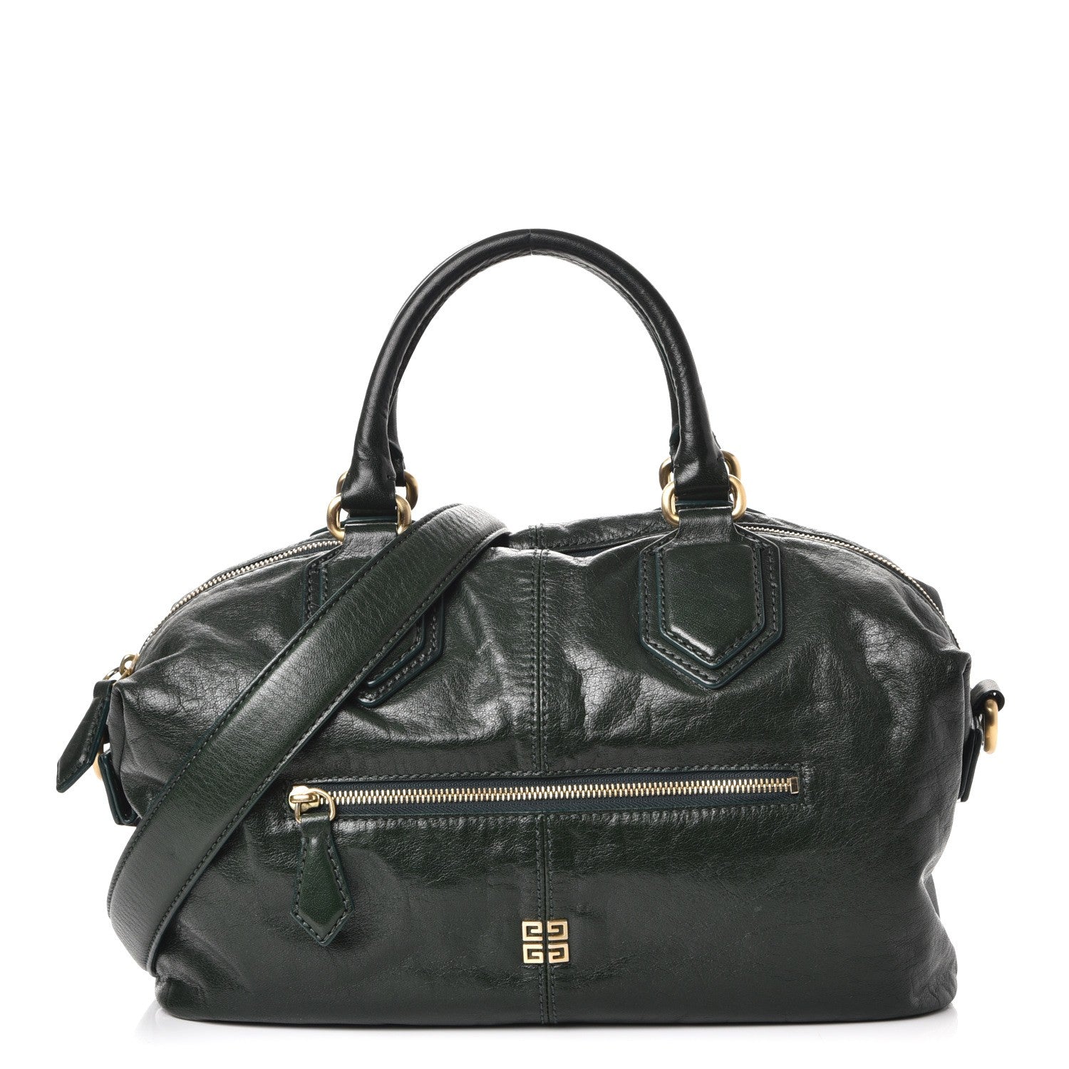 Givenchy Leather Saffia Bag Green 1 of 7