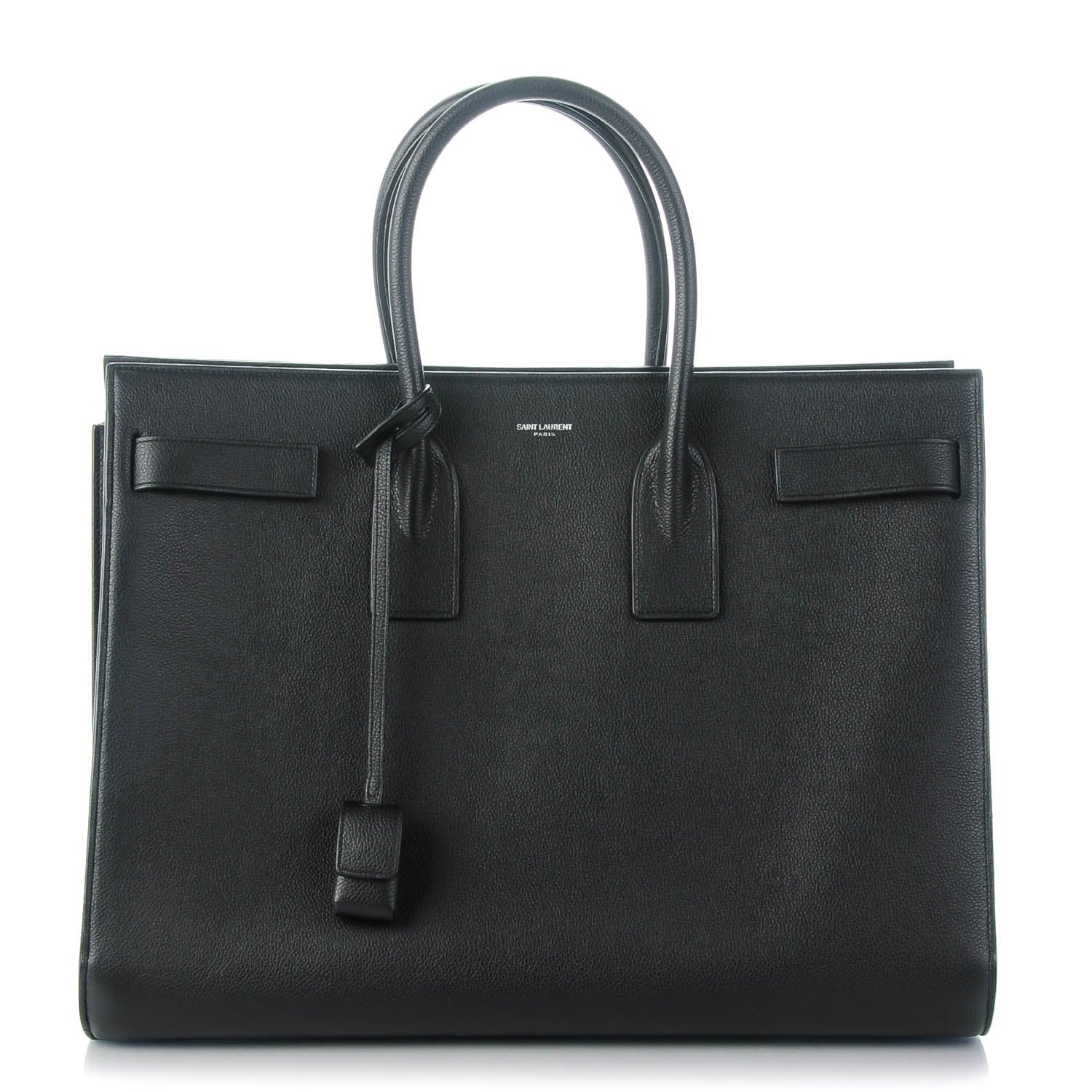 Saint Laurent Grained Calfskin Large Sac De Jour Carryall Black 1 of 7