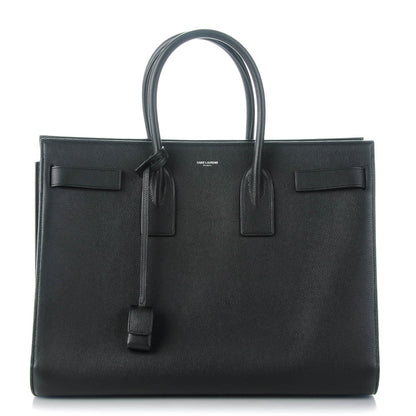 Saint Laurent Grained Calfskin Large Sac De Jour Carryall Black 1 of 7