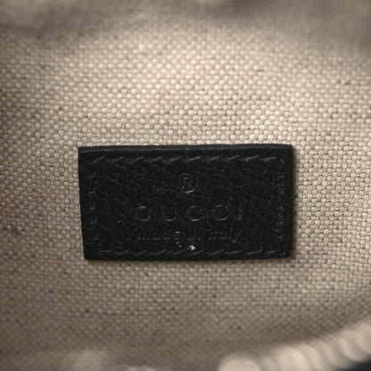 Gucci GG Supreme Monogram Textured Dollar Calfskin Mini Retro Interlocking G Shoulder Bag Beige Blue 6 of 10
