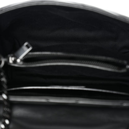 Saint Laurent Calfskin Y Quilted Monogram Monochrome Small Loulou Chain Satchel Black Black 5 of 10