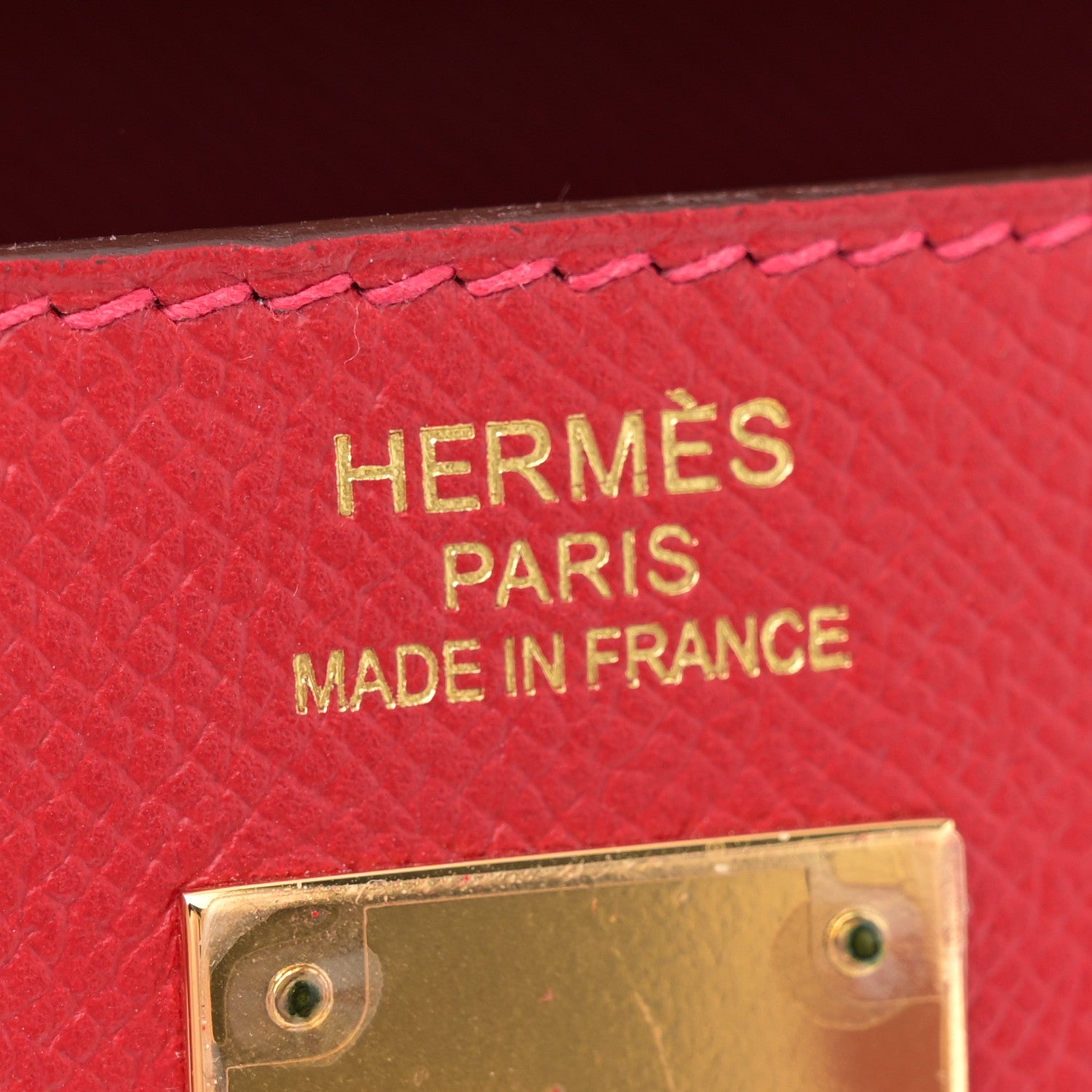 Hermes Epsom Kelly Sellier 35 Rouge Casaque 6 of 11
