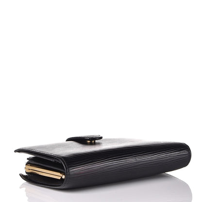 Louis Vuitton Epi French Purse Wallet Black 4 of 10