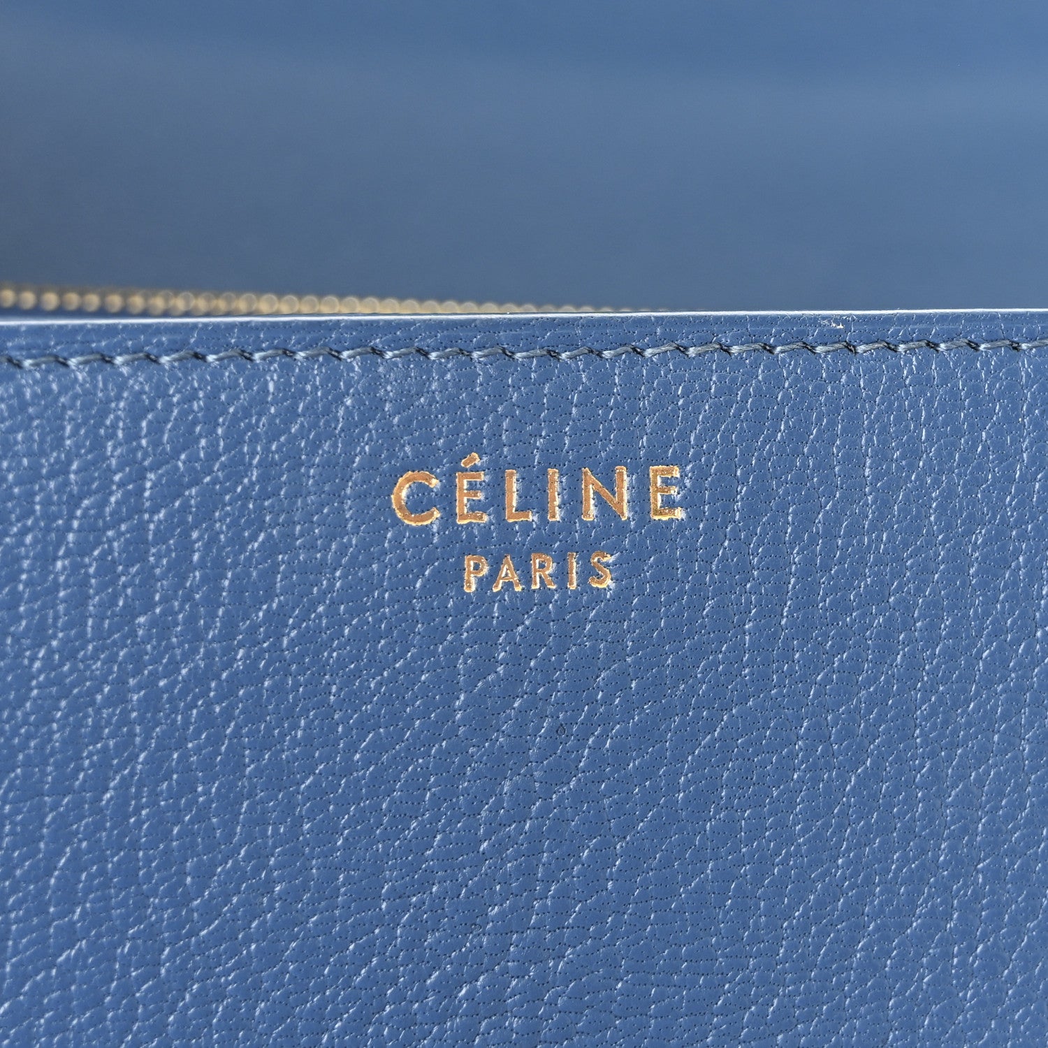 Celine Goatskin Medium Classic Box Flap Bag Deepsea 6 of 11