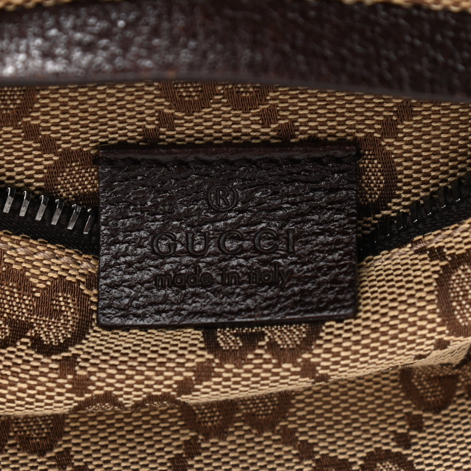 Gucci GG Monogram Double Pocket Belt Bag Dark Brown 5 of 10