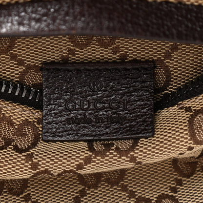 Gucci GG Monogram Double Pocket Belt Bag Dark Brown 5 of 10