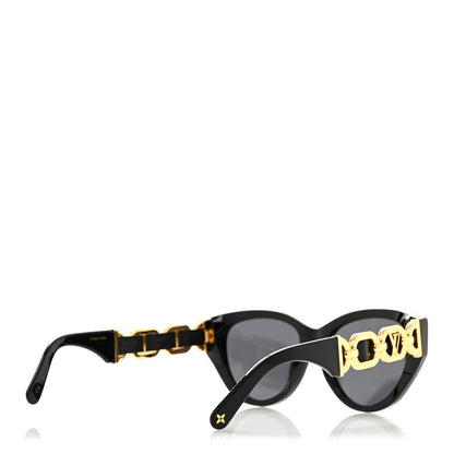 Louis Vuitton Acetate LV Chain Braided Maxi Square Sunglasses Z2640U Black 4 of 7