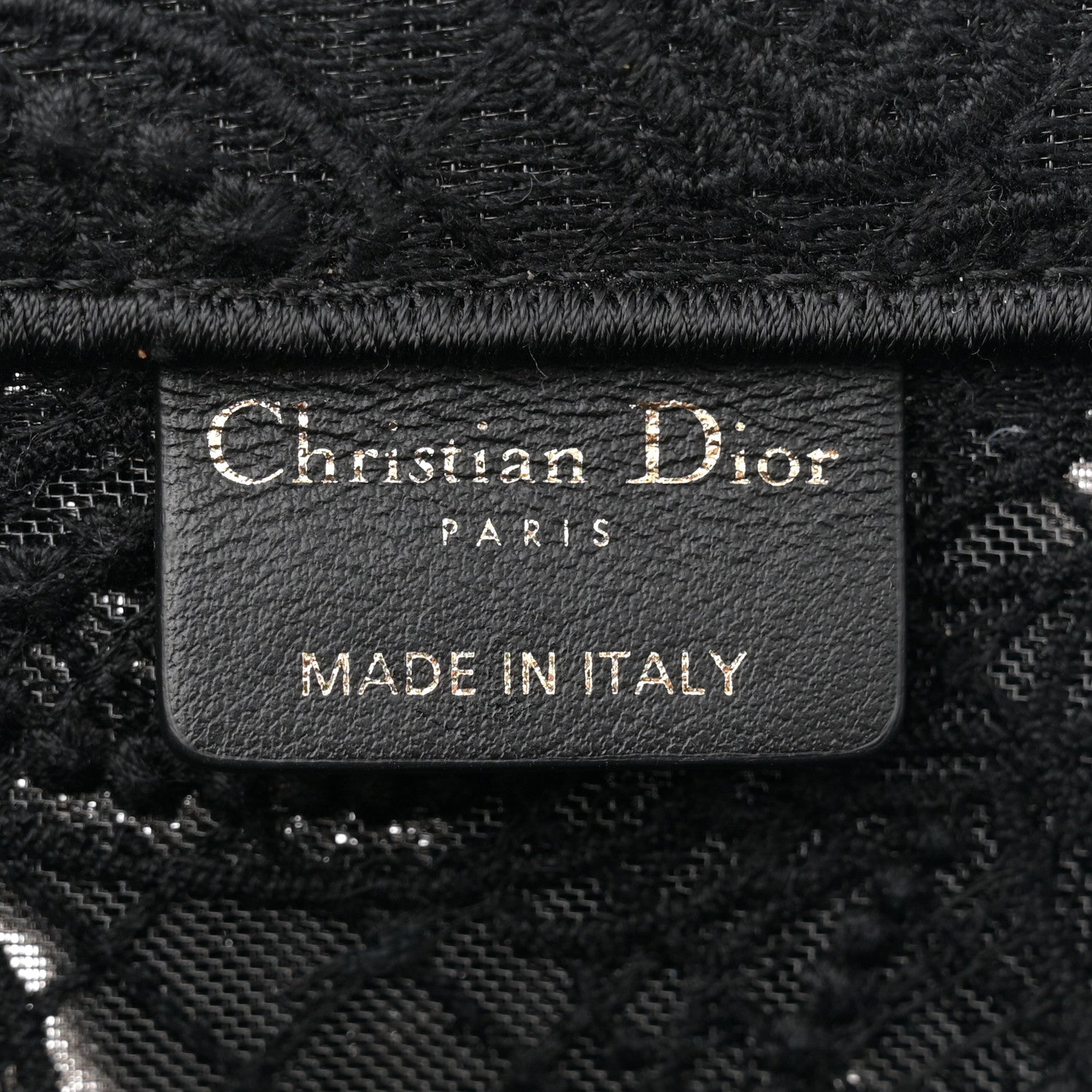 Christian Dior Embroidered 3D Macrame D-Lace Butterfly Medium Book Tote Black Multicolor 6 of 11