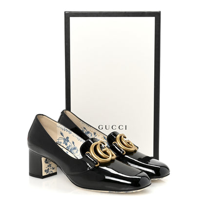 Gucci Vernice GG Victoire 55mm Loafer Pumps 38 Black 10 of 10