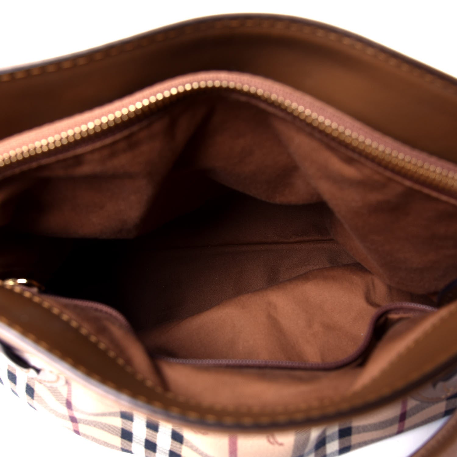 Burberry Haymarket Check Medium Golderton Tote Mid Camel 4 of 4