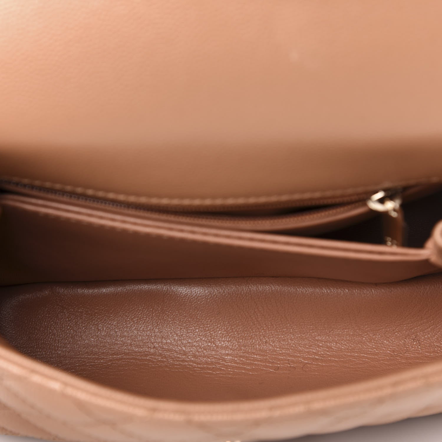 Chanel Caviar Quilted Mini Coco Handle Flap Brown 5 of 10