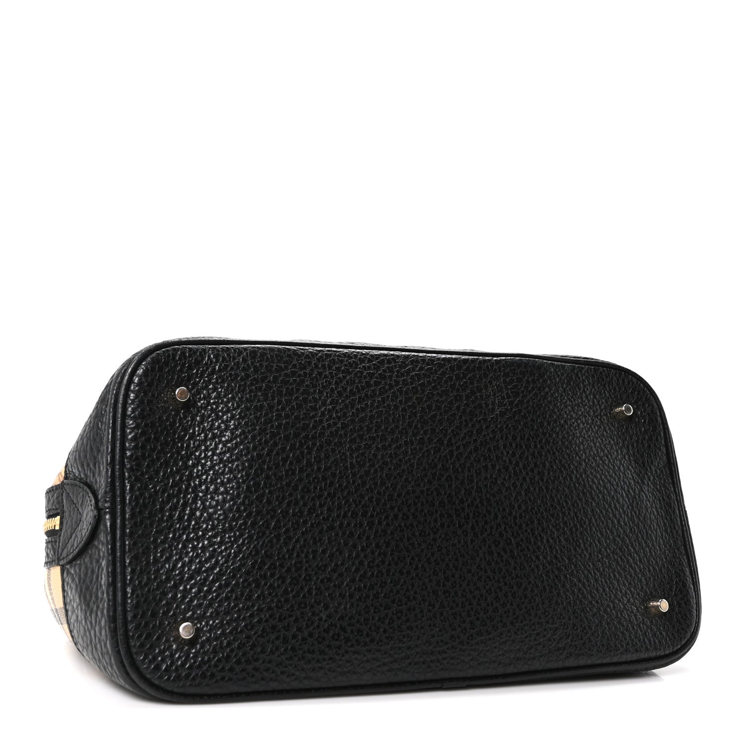 Burberry Haymarket Check Medium Satchel Black 4 of 11