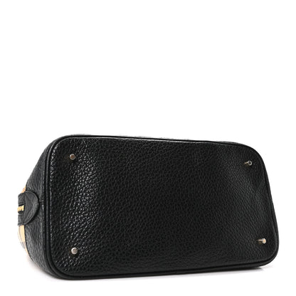 Burberry Haymarket Check Medium Satchel Black 4 of 11