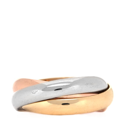 Cartier 18K Pink Yellow White Gold Classic Les Must De Cartier Trinity Ring 52 6 5 of 10