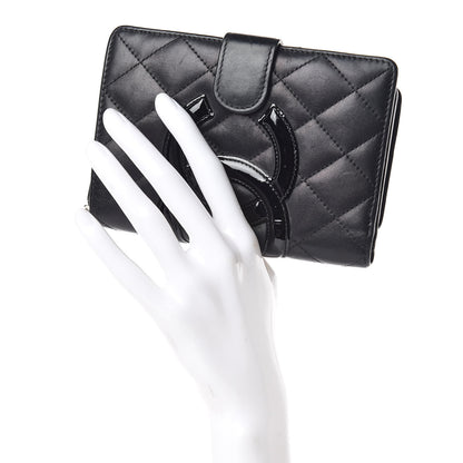 Chanel Calfskin Cambon Zipped Pocket Wallet Black 2 of 14