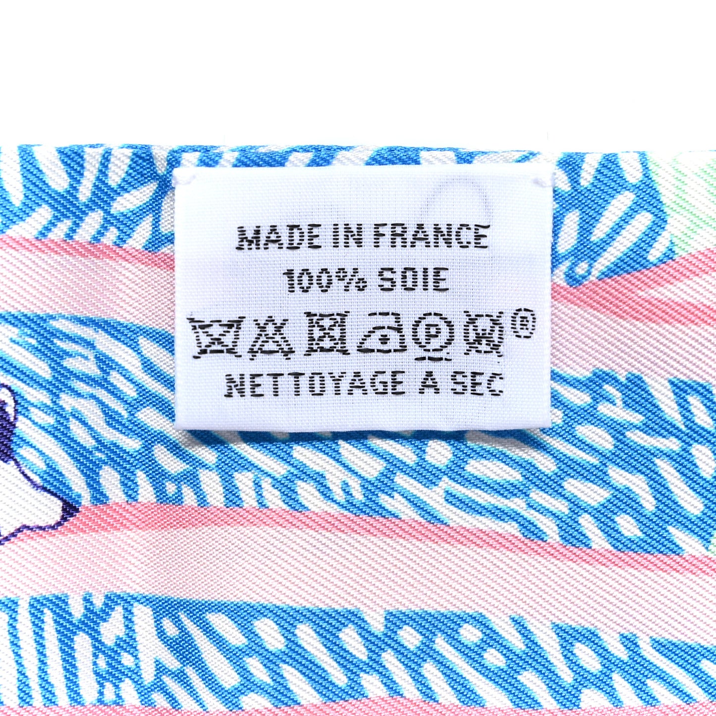 Silk En Liberte Twilly Rose Vert Bleu