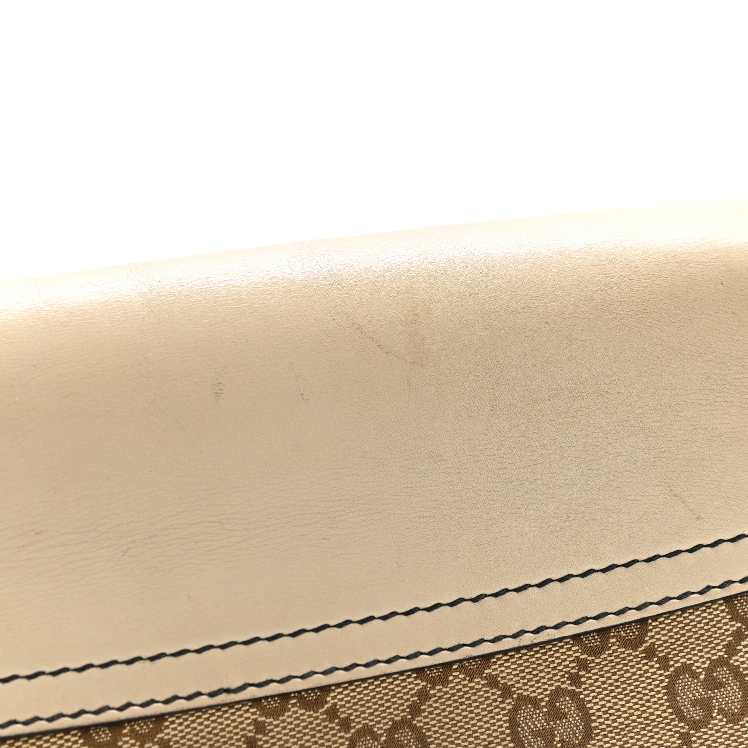 Gucci Monogram Margaux Calfskin Large Emily Chain Shoulder Bag Beige Ebony Mystic White 20 of 25