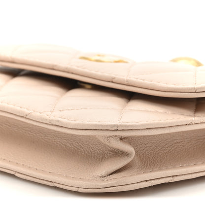 Chanel Lambskin Quilted Pearl Crush Clutch With Chain Light Pink 9 of 11