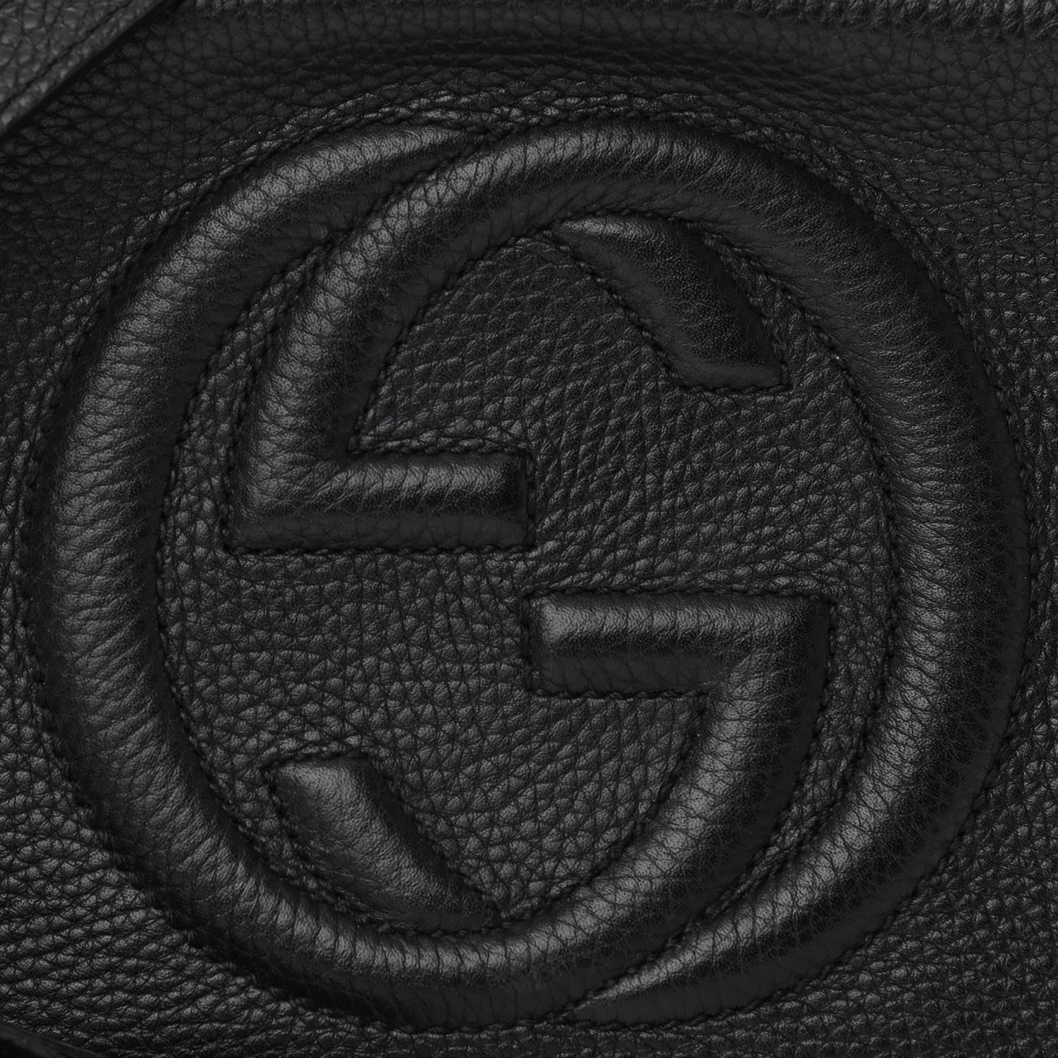 Gucci Pebbled Calfskin Small Soho Disco Bag Black 8 of 10