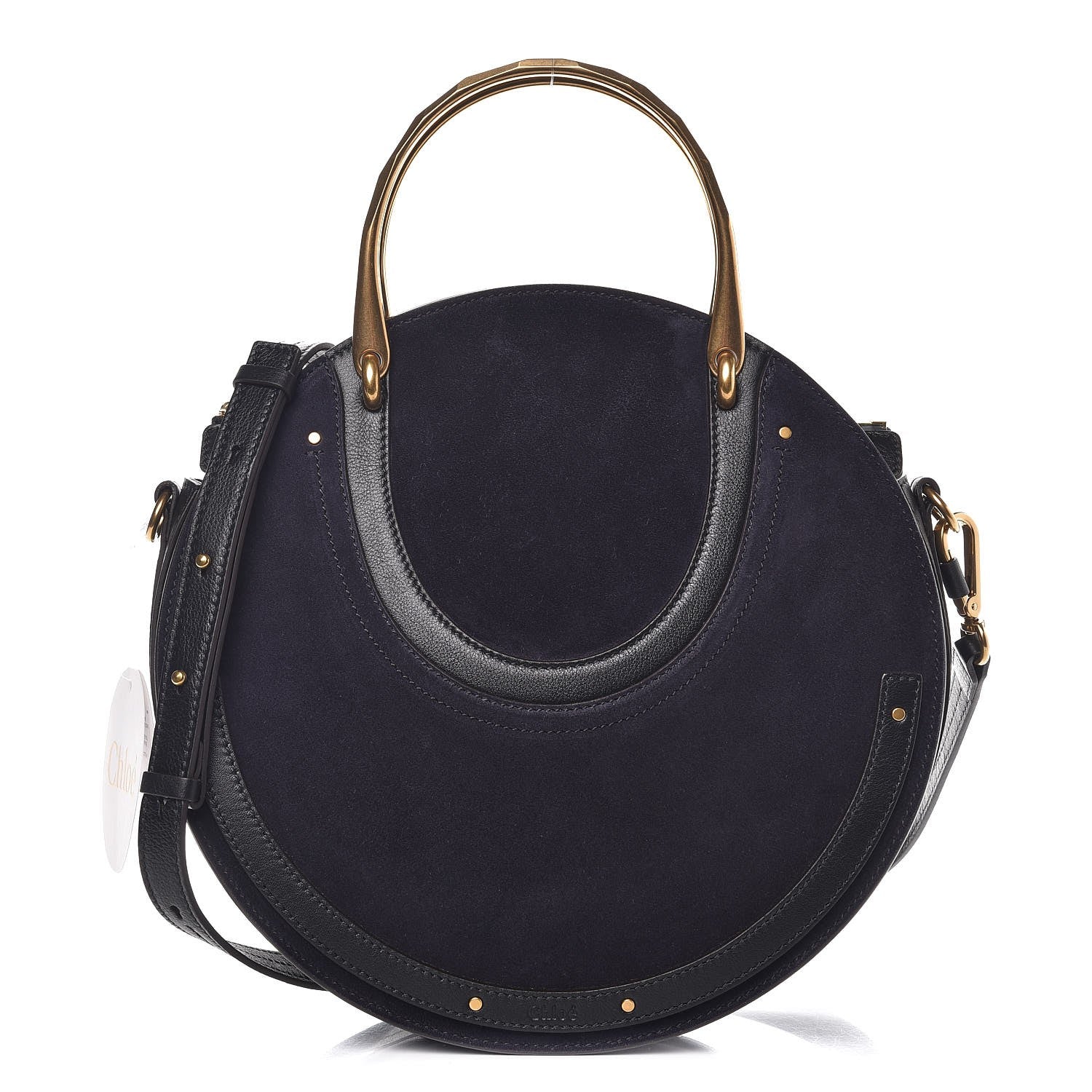 Chloe Calfskin Suede Medium Pixie Bag Full Blue 1 of 8