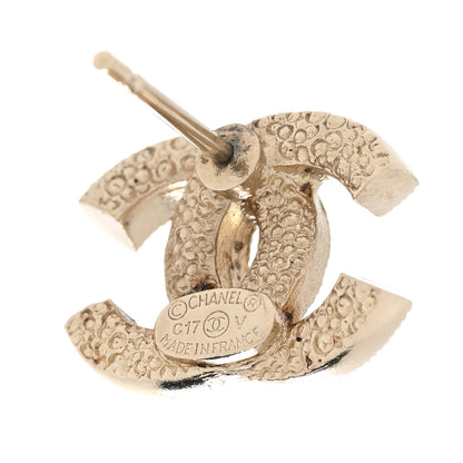 Chanel Crystal CC Earrings Light Gold 4 of 4