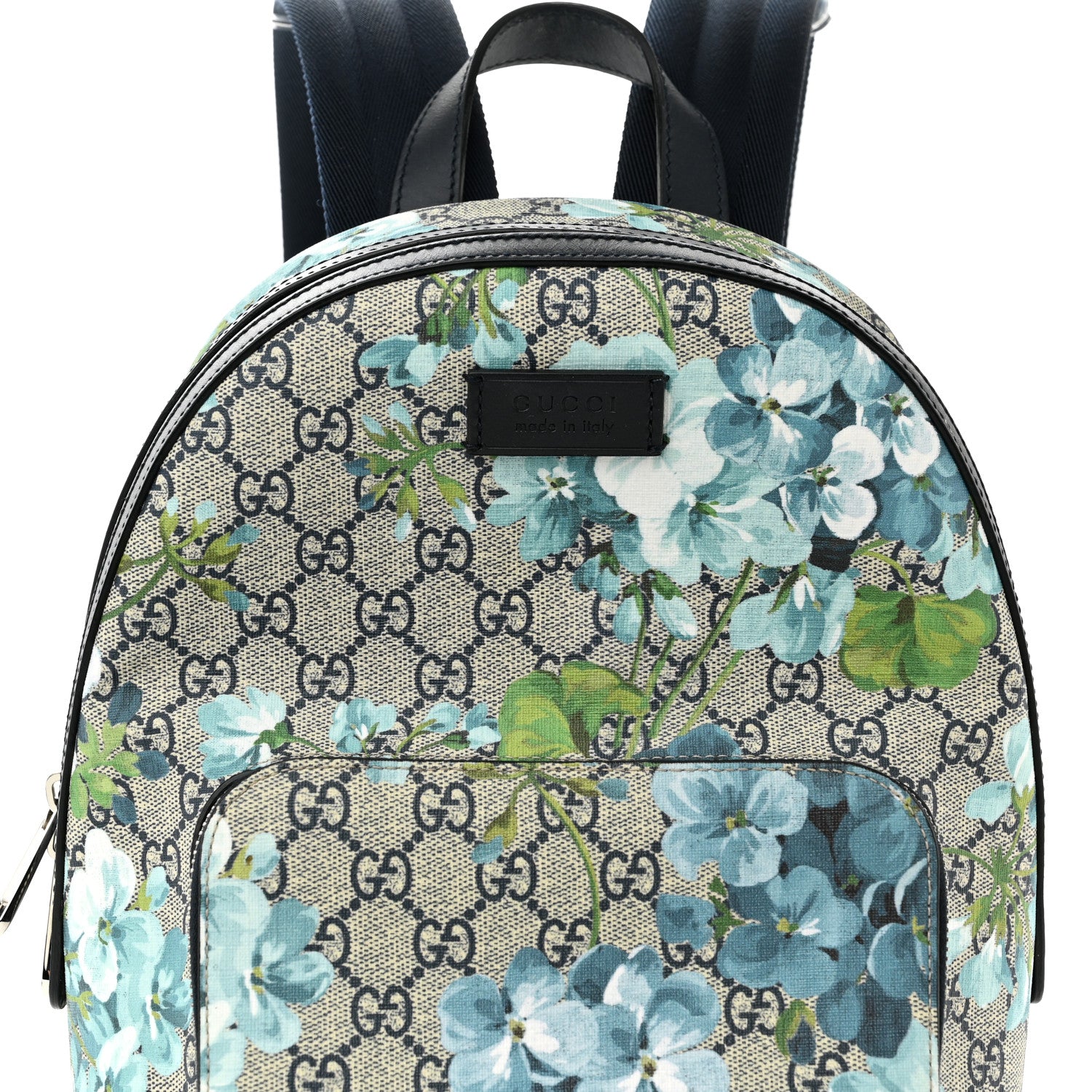 Gucci GG Supreme Monogram Blooms Small Day Backpack Blue 8 of 14